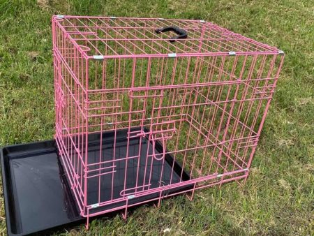24 Inch Crate Pink Tray Open
