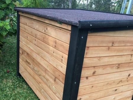 The Cabin Dog Kennel is Waterproof so your Dog Stays Dry and Warm