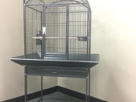 Bird Cage Sheldon features metal skirting