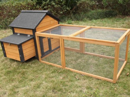 Coops and Cages Brown Cottage Chicken Coop Side