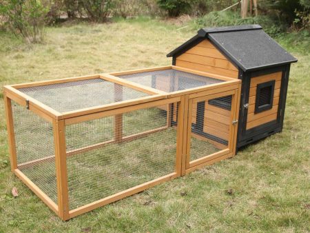 Coops and Cages Brown Cottage Guinea Pig Hutch