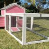 Coops and Cages Pink Cottage Rabbit Hutch