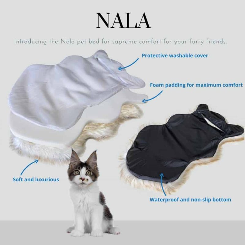 Nala faux Fur Cat Bed