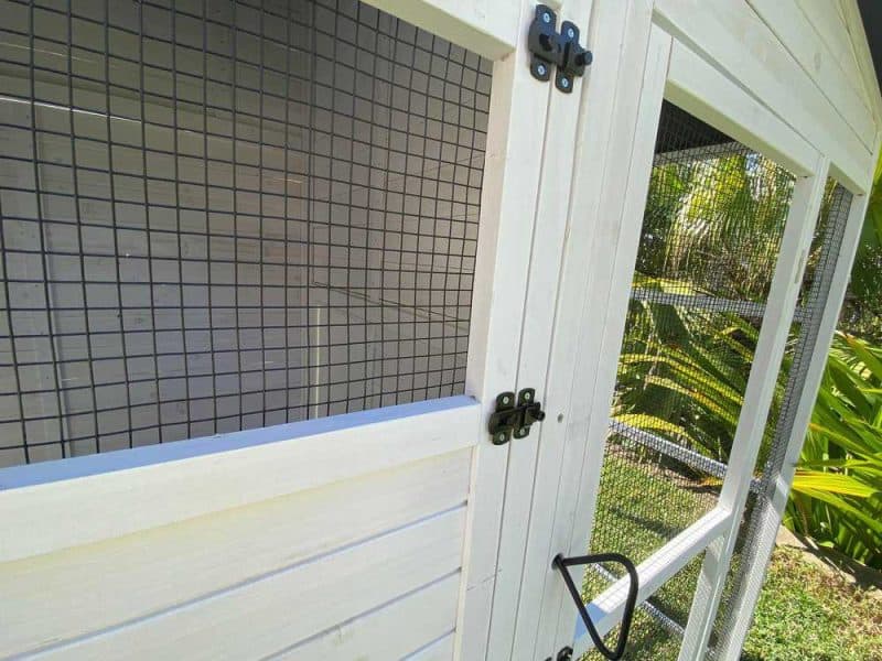 Majestic Chicken Coop with black long lasting coating on galvanised wire mesh