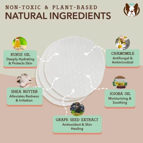 Natural Dog Company Snout Wipes Natural Ingredients