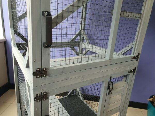 Grey Tower Portable Ferret House - Latches and handles