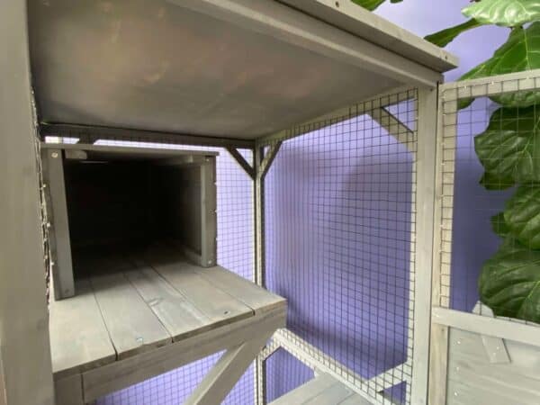 Grey Tower Ferret Cage - Sheltered box area