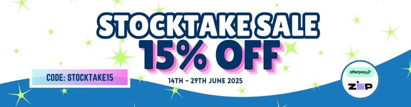 Tablet banner stocktake sale